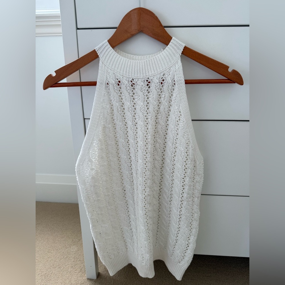 John + Jenn 100% cotton halter sweater
